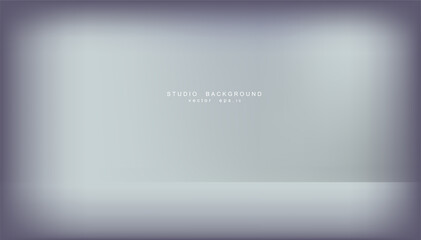 Empty white grey gradient studio room background. backdrop light