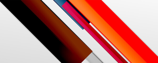 Multicolored lines background. Design template for business or technology presentations, internet posters or web brochure covers