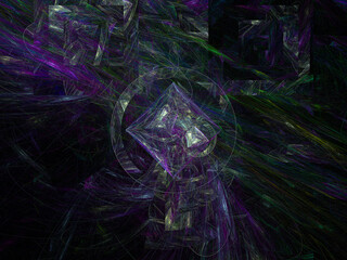 Abstract Illustration of Modern Fractal Background