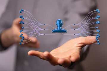 hierarchy connection team group digital