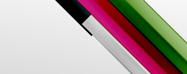 Color abstract lines trendy geometric background for business or technology presentation, internet poster or web brochure cover, wallpaper