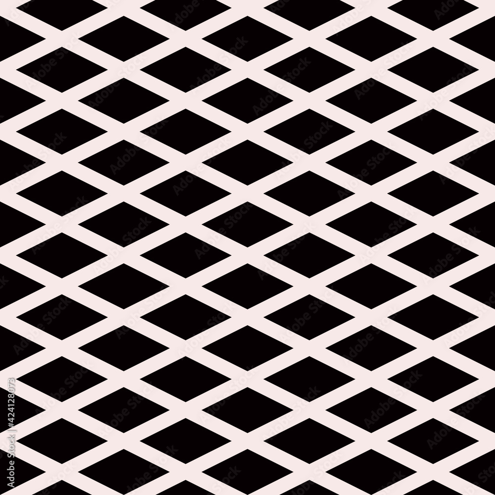 Poster Waffle Lines Pattern. Diagonal White Lines Pattern.