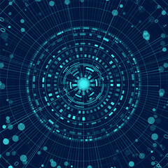 Abstract infographics visualization