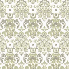 Kissenbezug Vector Baroque floral pattern. classic floral ornament © antalogiya