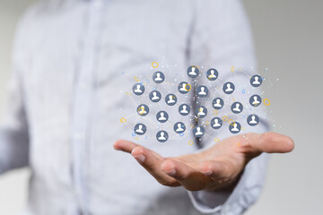 organization chart team concept networking