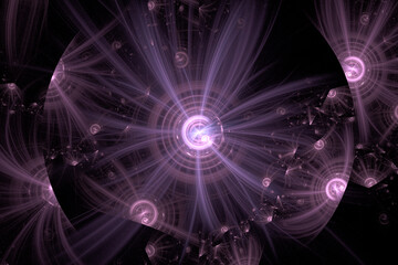 Abstract Illustration of Modern Fractal Background