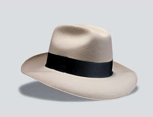 Elegant hats for man for all seasons. Studio shoot.