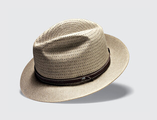 Elegant hats for man for all seasons. Studio shoot.