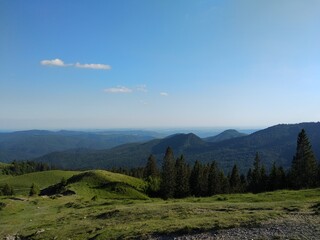 Fototapeta premium Beautiful view of Bucegi mountains. Summer of 2020, in Romania