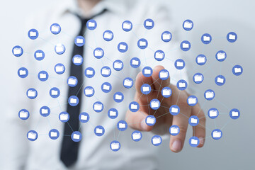 data network 3d digital info