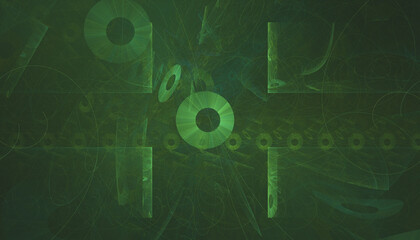 Abstract Illustration of Modern Fractal Background