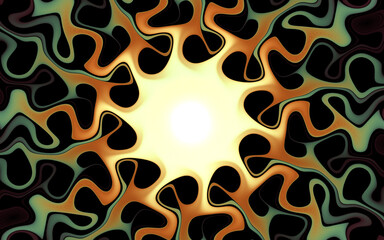Abstract Illustration of Modern Fractal Background