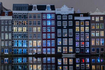 Amsterdam blue hour reflection 