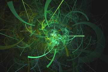 Abstract Illustration of Modern Fractal Background