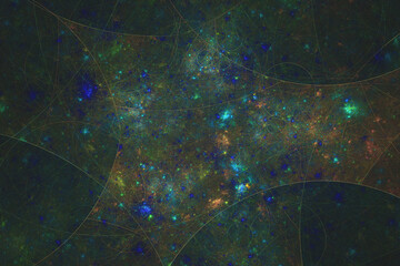 Abstract Illustration of Modern Fractal Background