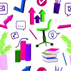 Vector illustration frame for your text on the topic of marketing business analytics