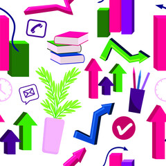 Vector illustration frame for your text on the topic of marketing business analytics