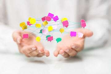 Chat bubbles - paper cut design