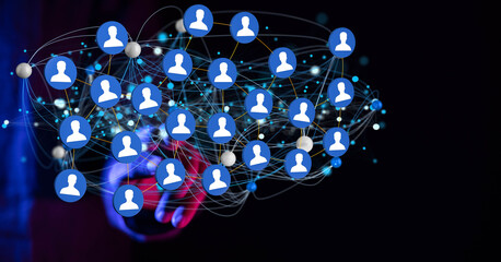 Unity group and teamwork concept digital