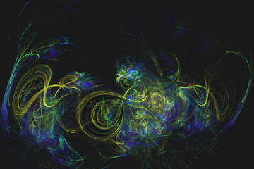 Abstract Illustration of Modern Fractal Background