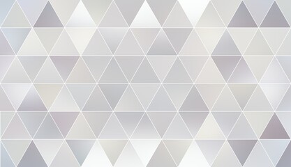 White grey triangles geometric background. Modern silver mosaic abstract pattern.