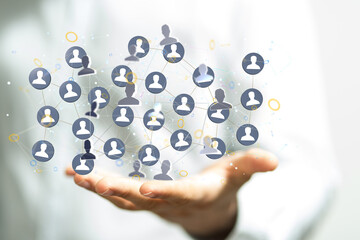 organization chart team concept networking