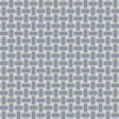 Classic vintage seamless pattern with abstract geometry 3d texture. gray silver metallic background. Can be used for greeting card design, Gift wrap, fabrics, wallpapers. Vector