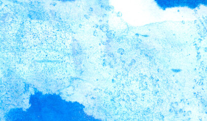 Abstract art background blue liquid paint watercolor technique illustration