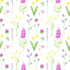 Widflowers Seamless Pattern