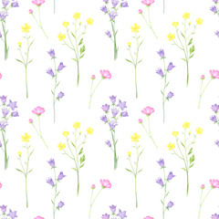 Widflowers Seamless Pattern