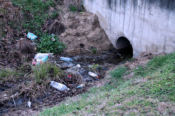 garbage in the stream