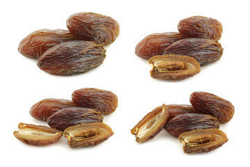 Date fruit on a white background