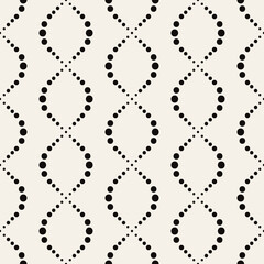 Vector seamless pattern. Modern stylish geometric texture. Repeating geometric tiles with dotted elements. Can be used as swatch for illustrator.