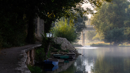 boat on the river