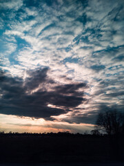 Fototapeta premium sunset in the sky