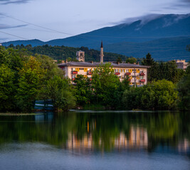 Obraz premium reflection in the river