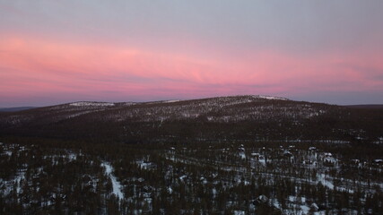 Pink sky drone