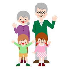 家族　祖父　祖母　孫