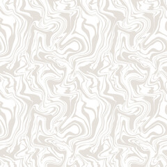 Fototapeta premium Vector seamless pattern. Abstract marble texture. Creative monochrome background with liquid blots. Decorative design with marbling effect. Can be used as swatch for illustrator.