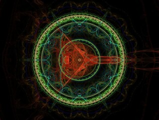 Imaginatory fractal background generated Image