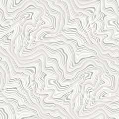 Vector seamless pattern. Abstract texture with thin grey wavy stripes. Creative distorted background. Decorative subtle liquid print. Can be used as swatch for illustrator.