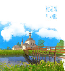 Traditional Orthodox Church of the city of Suzdal.