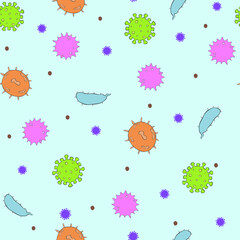 bacteria pattern vector illustration