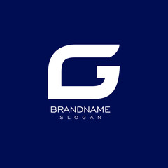 letter G. vector logo monogram alphabet minimalistic design