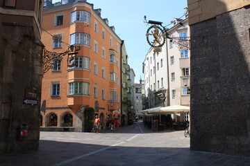Innsbruck, Austria. Capital del estado occidental de Tirol en Austria, es una ciudad en los Alpes.