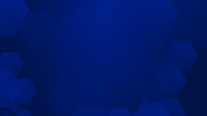 Obraz premium Abstract hexagon geometric blue pattern technology medical and science dark background.