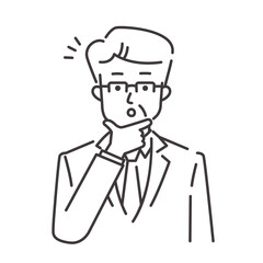 理解する中年ビジネスマン