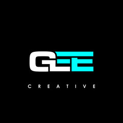 GEE Letter Initial Logo Design Template Vector Illustration