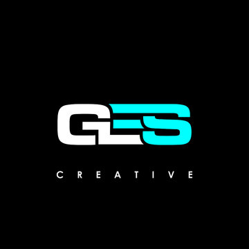 GES Letter Initial Logo Design Template Vector Illustration