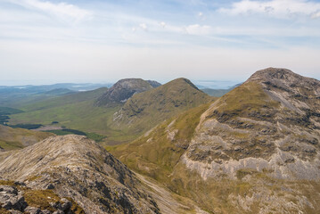 Mountain landscape with sky  Ireland's Connemara National Park
